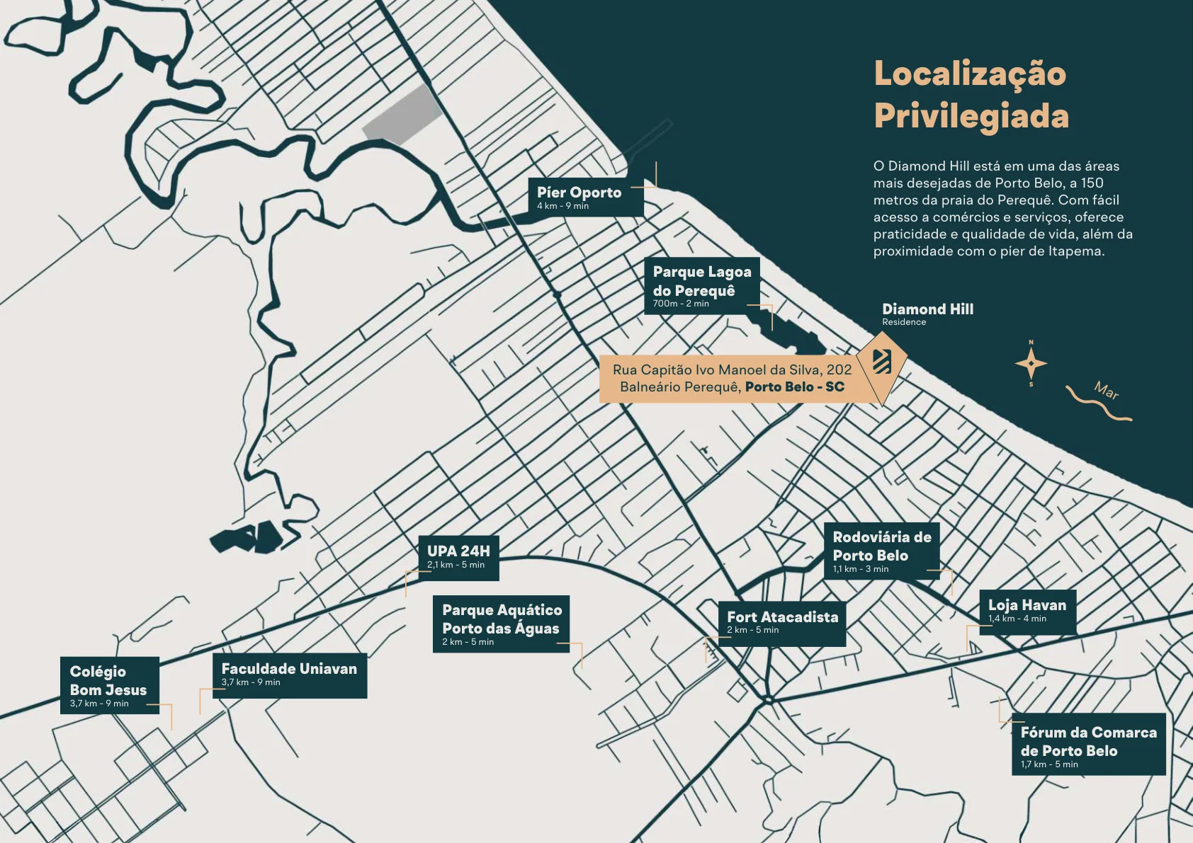 Mapa da localização do DIAMOND HILL RESIDENCE e serviços no entorno